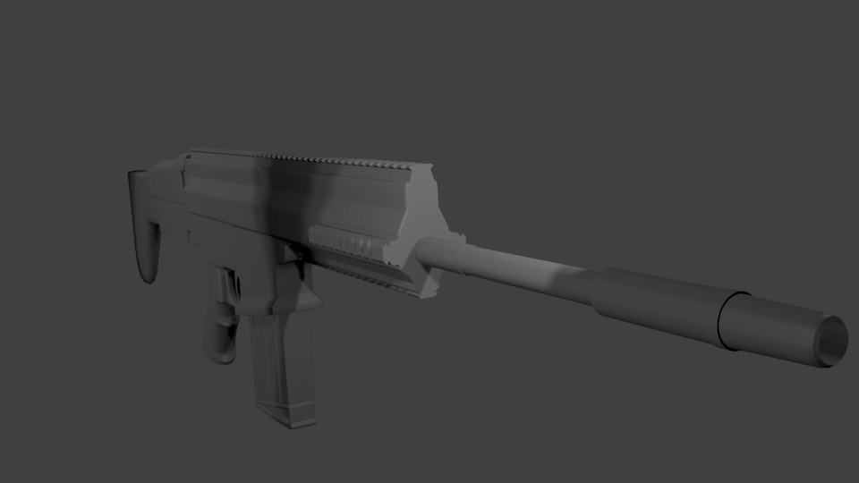 FN Scar-L Gun Model preview image 1